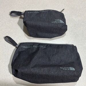 The North Face Charcoal Grey Travel Pouch Set